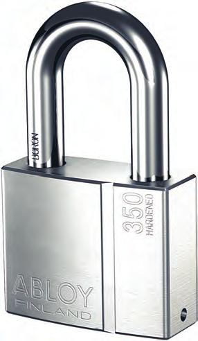 PL350, PL350/50 STEEL PADLOCK Grade 5 Case-hardened steel body provides tough protection for high security applications, including: