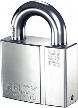 PL342 STEEL PADLOCK WITH RAISED SHOULDERS Grade 4 By extending the case-hardened steel body to surround the shackle we have made