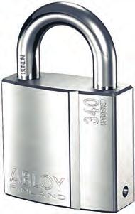 PL341, PL341/50 BRASS PADLOCK Grade 3 A strong padlock for storage doors, gates