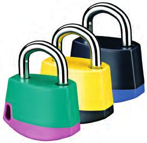 PL318 DIE-CASTED ZINC PADLOCK A multi-purpose padlock with 6,5 mm chrome plated