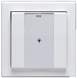 The necessary switches for the wireless control of lights and other devices are simply glued or screwed onto the wall.