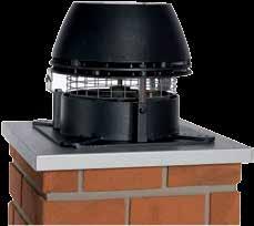 6 Chimney fan RSHG Construction The exodraft chimney fans RSHG are constructed of corrosion resistant cast aluminium and are designed to work reliably in a hot and corrosive environment year after