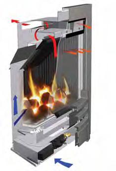 1 3 2 E-Box high efficiency UP TO 86% This premium 16 wide fire provides exceptional heating efficiency and fuel economy.
