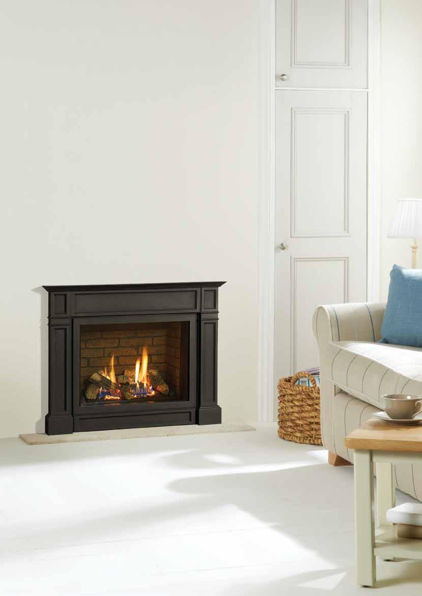 Riva2 500 Fires With proportions thoughtfully designed to fit a standard 22" British fireplace opening, a stunningly realistic log-effect fuel bed and offered with a selection of stunning frames