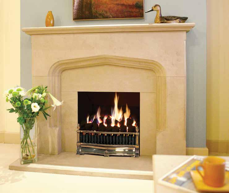 VFC Tapered Conventional flue Fits into standard chairbrick fireplace opening Radiant heating 16" and 22 versions available No additional room ventilation normally required (16 RD version only) Wide