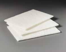 Hand Pads & Scourers Scotch-Brite White Cleaning Pad - 449 / 98 - Light Duty Soft fibres and a mild abrasive enable this pad to clean most surfaces gently but thoroughly without scratching.