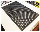Anti-fatigue mat with a bubble surface that offers both safety and