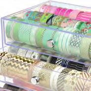 Ideal for storing glitter pens, embellishments, decorative papers and tape Modular organizers