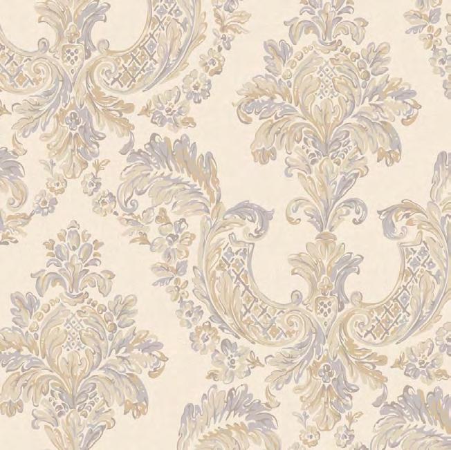 Unusual color combinations and the occasional use of sheen brings the gilded damask into the twenty first century.