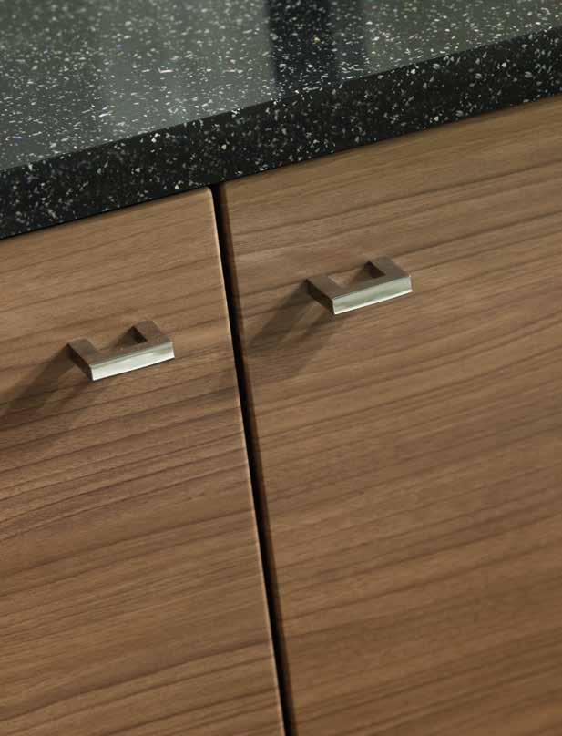 Complete the full walnut look with matching cabinet ends for a