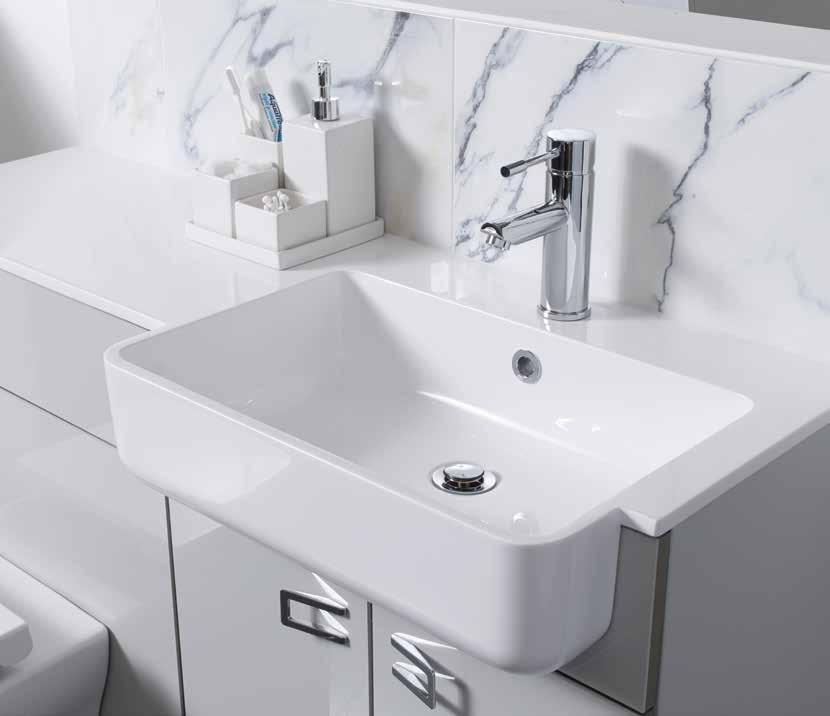 A stunning on-trend collection of modular and fitted furniture. Aquadi is a striking range of designer bathroom furniture.