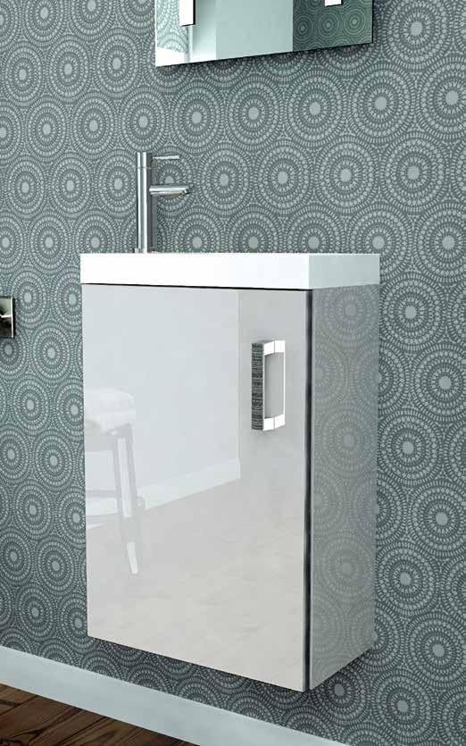 The Sizzano Grey cloakroom basin unit and reduced