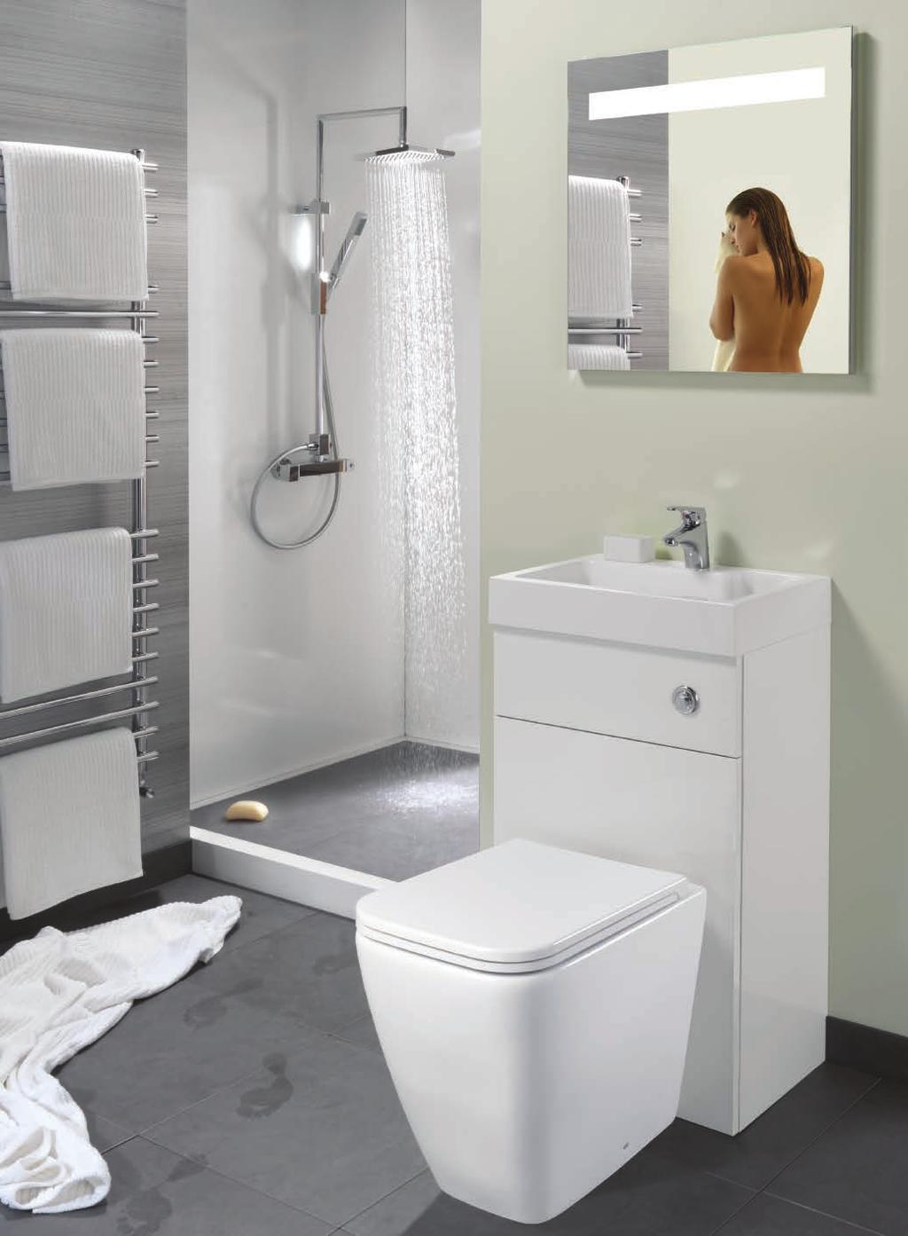 The internal dimensions of the WC Cabinet allow for cistern fittings and a macerator such as