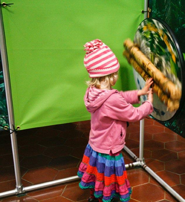 Interactives Rainforest Adventure takes people on a journey to many places, from an interactive welcome room, to four layers of rainforest, to making connections in your own home.