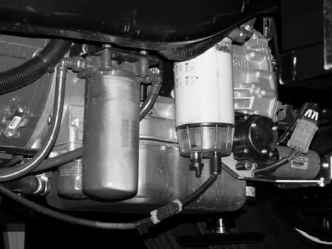 SECTION 3 DRIVING YOUR MOTOR HOME The fuel/water separator is located at the forward right side of the engine beneath the rear of the chassis.