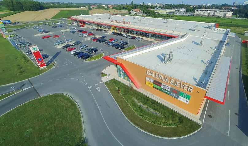 CATEGORY: NON-FOOD AND FOOD RETAIL Galerija Sjever, Čakovec Delivering energy-efficient climate control for a new retail park Nine out of ten stores in Čakovec s Galerija Sjever retail park are