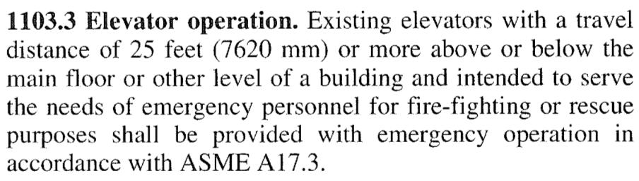 SECTION 1103 FIRE SAFETY REQUIREMENTS FOR EXISTING BUILDINGS MICHAEL L. SAVAGE, LLC.