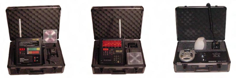 Intelligibility Testing Portable digital speech meter Displays results in CIS or STI formats