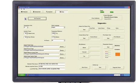 Print function allows for follow up documentation and component profile verification.