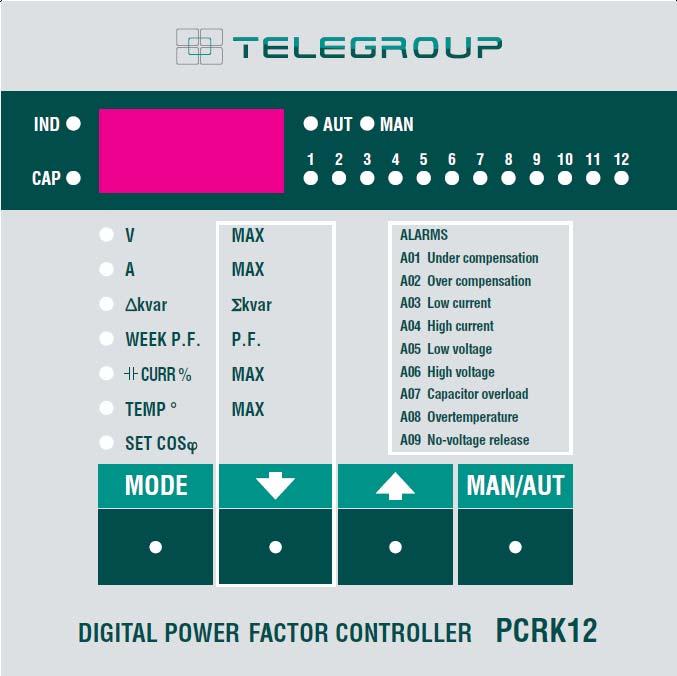 The figure above illustrates the connection of an automatic power factor correction device in presence of M.V. transformers connected in parallel. It is necessary to use a C.T. adder with 2 or 3 inputs according to whether there are 2 or 3 transformers, to which the output cables from the C.
