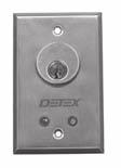 KEY SWITCHES CS-450, CS-460, CS-430, CS-440 (No LED, shown with cylinder installed - sold separate) CS-450 Key switch, single, $150.