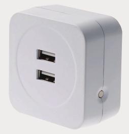 ZigBee network into hard-to-reach areas Dual USB power adapter charger Interchangeable plug design for easy switch between EU plug