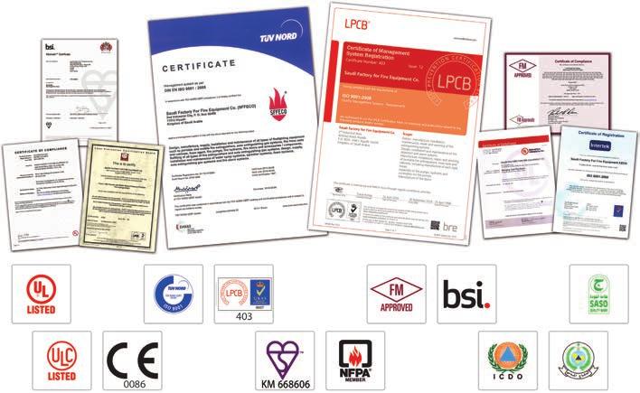 SFFECO - OVERVIEW SFFECO is an ISO9001 certified manufacturing company by TUV of Germany and LPCB of UK is a market leader and specialize in manufacturing of fire-fighting equipment in the world.
