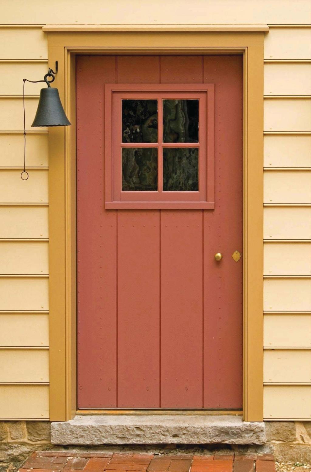 A A. Sheathed Door w/ 4-light Sash 7162 Spanish cedar,