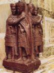 Tetrarchy Greek, rule by four. A type of Roman government established in the late third century CE by Diocletian in an attempt to establish order by sharing power with potential rivals.