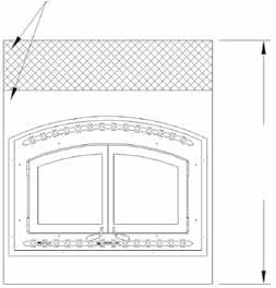 Roof Support Attic Radiation Shield Storm Collar Flashing * Floor Ceiling Wall Insulated Chase Construction * Floor Ceiling Wall Mantel Mantel and Facing (Side View) Drywall 2 x 3 Min.