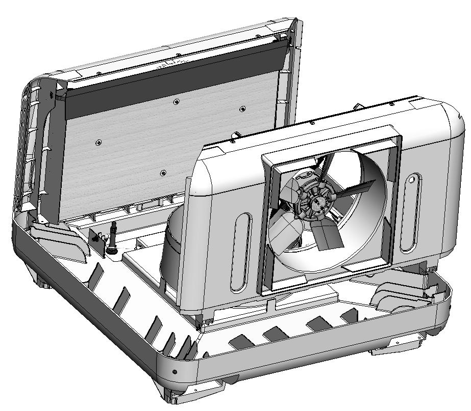 panel motor arm support (4 places) as shown in the image