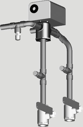Return line Autoatic balancing valve, with drain cock in wye 15 Supply line Autoatic