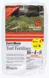 CarpetMAker PROFESSIONAL quality TURF FERTILIZERS CarpetMaker 16-4-8 Apply in February Late April and Fall > High-quality, all purpose fertilizer with added iron and magnesium for greener and
