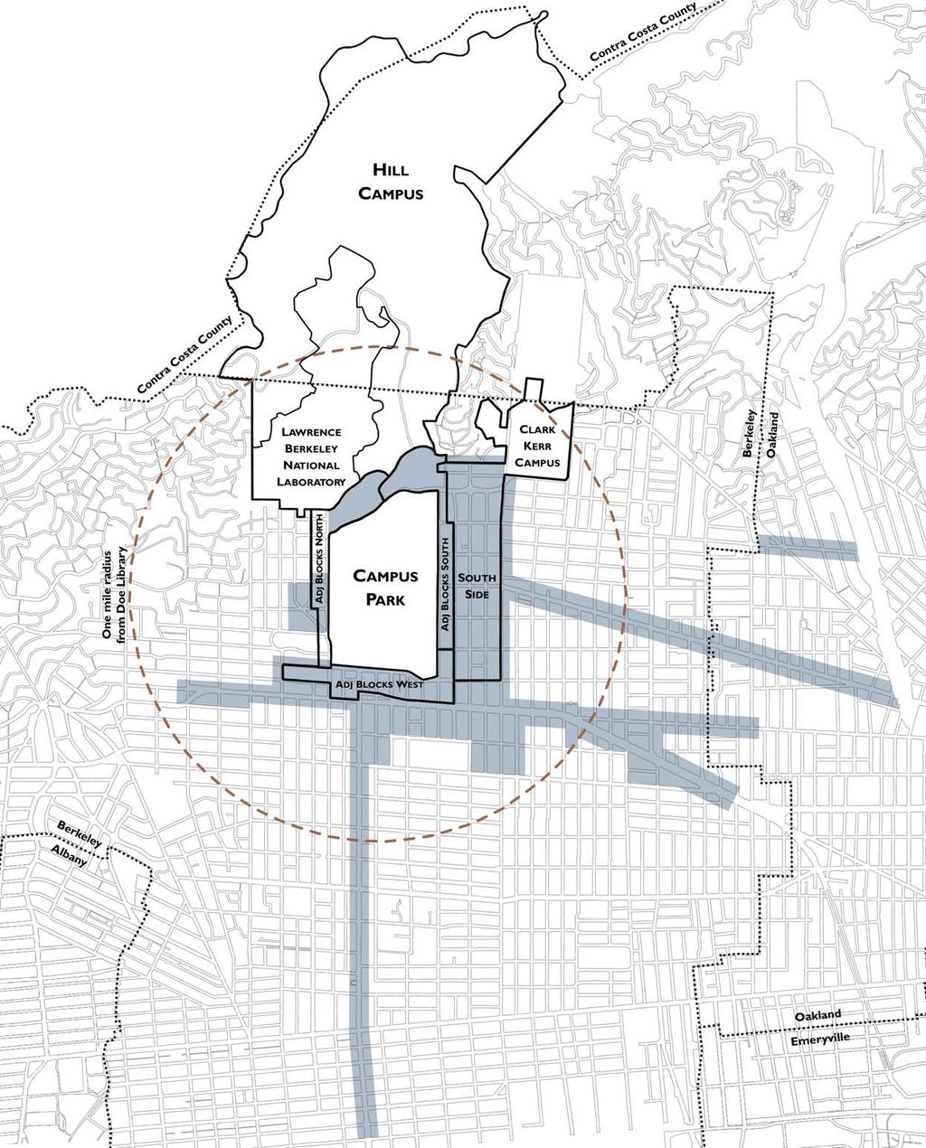 U C BERKELEY 2020 LONG RANGE DEVELOPMENT PLAN FIGURE 5 2020 LRDP HOUSING ZONE Housing Zone 26 The 2020 LRDP Housing Zone overlays the other Land Use Zones.
