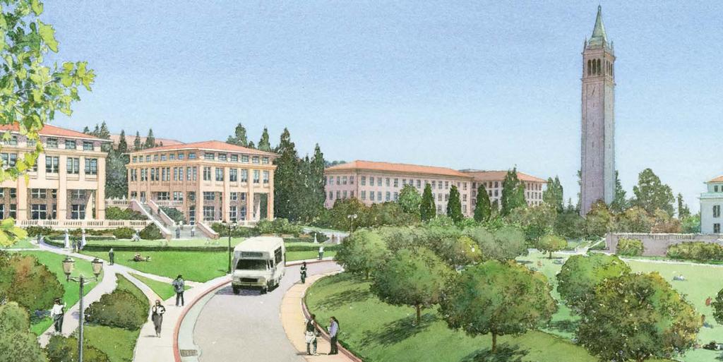 U C BERKELEY 2020 LONG RANGE DEVELOPMENT PLAN Concept: Evans Hall is replaced with a pair of new pavilions, restoring the view from the