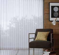 // Vertical Shadings // Dual Shades Alta Vertical Shadings are 100% polyester and are treated to help resist dust, dirt, and stains.