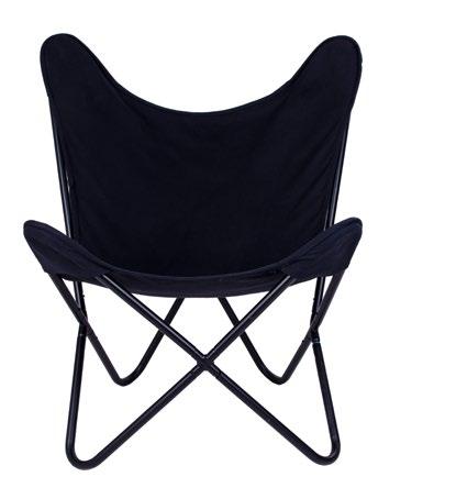 Chair Canvas Black 