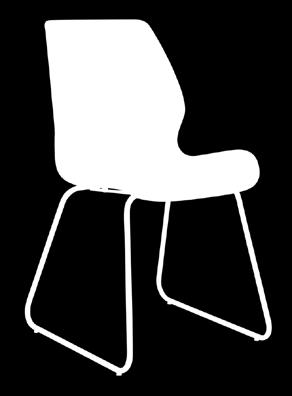 Dining Chair Black PU with