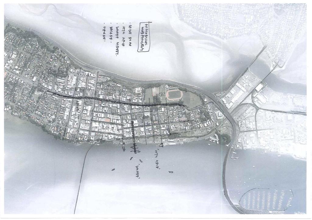 Morphology IMAGE TO BE UPDATED (& TEXT REFINED) Key characteristics of city centre Formerly a headland (vantage point) Domain and Elms and Redoubt as headland openspaces Cameron Road = a green,