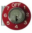 FLSW-SWITCH-D Rotary switch for LA Fire Service Key PHI & PHII 45 deg 2P3T FFDK-001