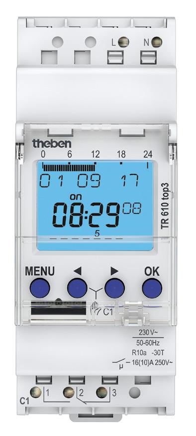 More time for what matters Digital time switches top3 For decades now, Theben time switches have been the measure of all things when it comes to functionality, reliability and ease of use.