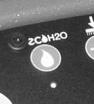 ec- H2O system indicator light (option) L. Vacuum fan / squeegee button M.
