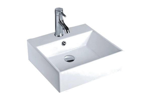 Basins Baltimore sit-on basin rectangular with t/h 490 x 410 x 185mm HFBS7013/WH Diego sit-on basin round with t/h 450 x 450 x 170mm HFBS7012/WH