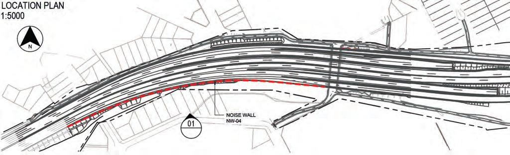 Figure F-23 - Noise Walls - NW04 - Elevation 28