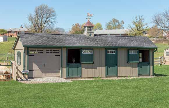 Horse Barn with Garage Concession
