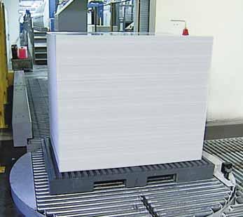 production Proven logistics modules Elaboration of customer-specific solutions Pallet-free paper supply possible Non-stop operation at the delivery Non-stop pile change possible at full
