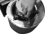 1) Remove the five (5) screws that secure the blower motor to the blower assembly.