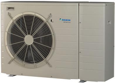 Technical data air-to-water heat pump Daikin Altherma low temperature monobloc Small capacity air to water monobloc system, ideal when indoor space is limited Compact monobloc for space heating and