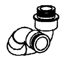 Put the sleeve on the valve and turn the valve so that the sleeve is positioned according to the figure below.