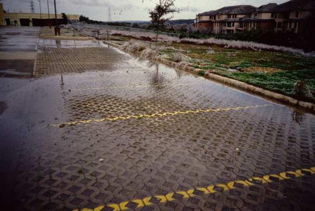 5 Standing Water Evidence that stormwater is not getting thru the pavement in all or part